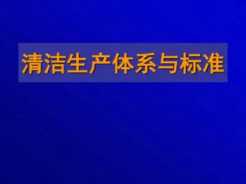 清洁生产课件4
