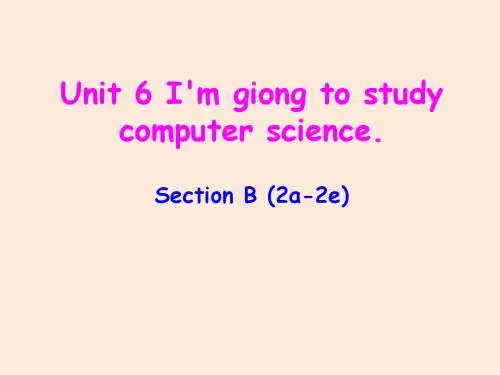 2015年秋八年级英语上册(人教版)课件unit6sectionB(2a-2e)(10ppt)