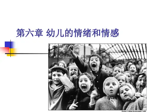 幼儿情绪情感的发展分析(课堂PPT)