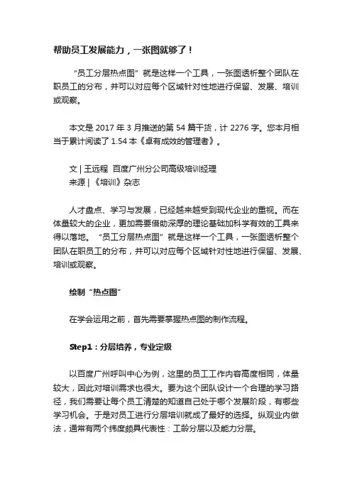 帮助员工发展能力，一张图就够了！