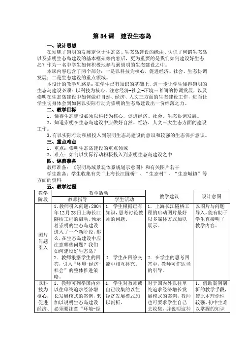建设生态岛