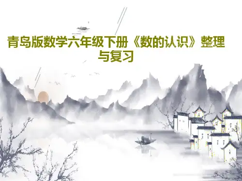 青岛版数学六年级下册《数的认识》整理与复习PPT文档共31页