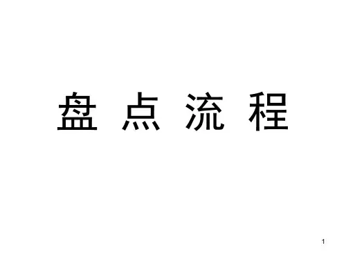 超市盘点流程ppt课件