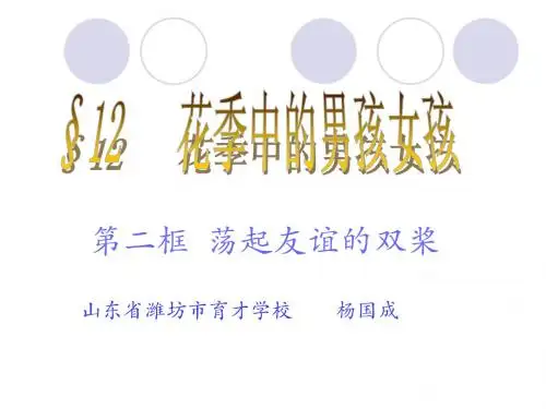 荡起友谊的双桨