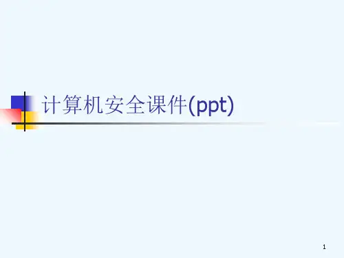 计算机安全课件(ppt)
