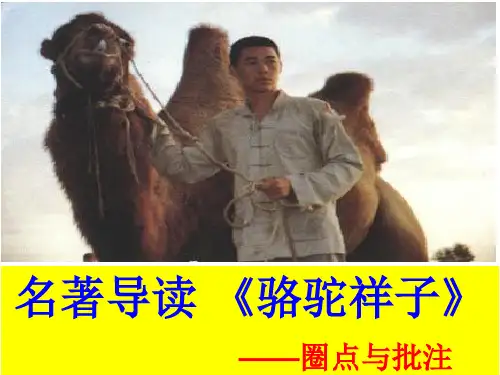《骆驼祥子》2：圈点与批注ppt