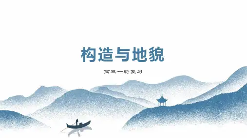 高考地理一轮复习课件+构造与地貌