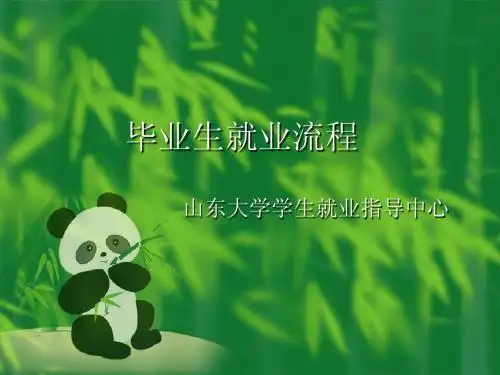 山东大学版毕业生就业流程及注意事项