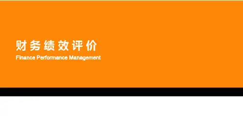 财务绩效评价