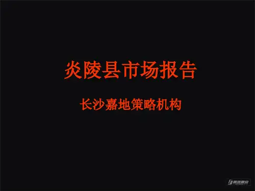 炎陵县市场调查报告