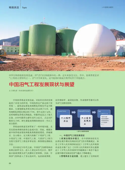 中国沼气工程发展现状与展望
