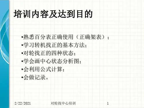 对轮找中心培训课件