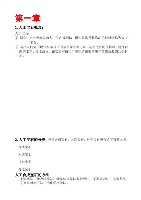 人工宝石重点——长春工程学院宝石