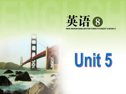 人教版高中英语选修八Unit5Learning about Language课件