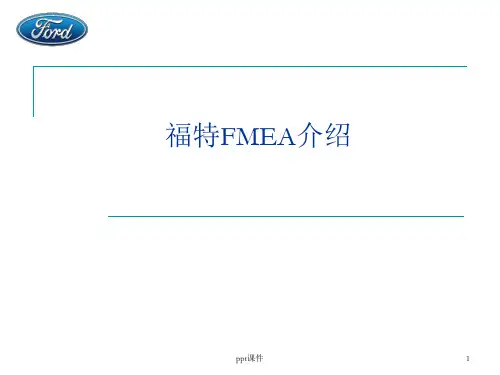 FMEA介绍  ppt课件