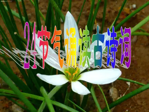 二十四节气PPT课件