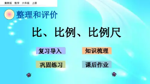 六年级上册数学课件- z.2 比、比例、比例尺  l  冀教版 (共14张PPT)