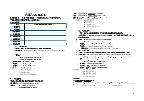 八大时态