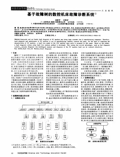 基于故障树的数控机床故障诊断系统