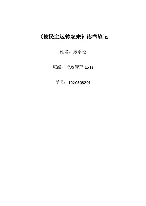《使民主运转起来》