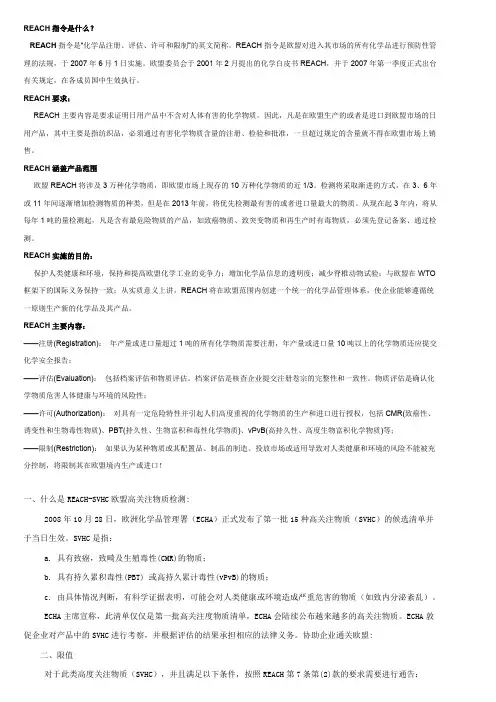 最新53项的REACH法规