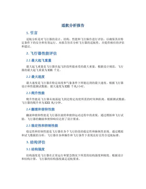 适航分析报告