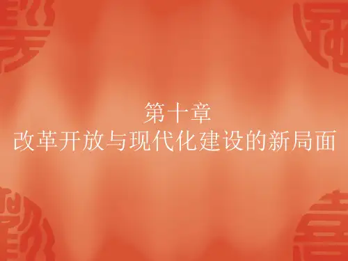 第十章改革开放与现代化建设的新局面.