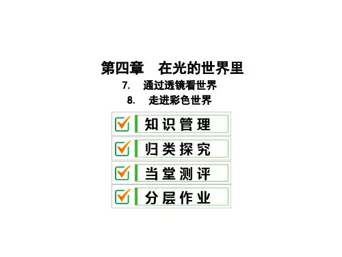 第四章7.8 通过透镜看世界—2020秋教科版八年级物理上册课件(共30张PPT)