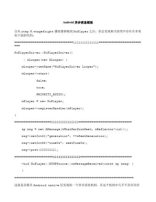 Android异步消息框架
