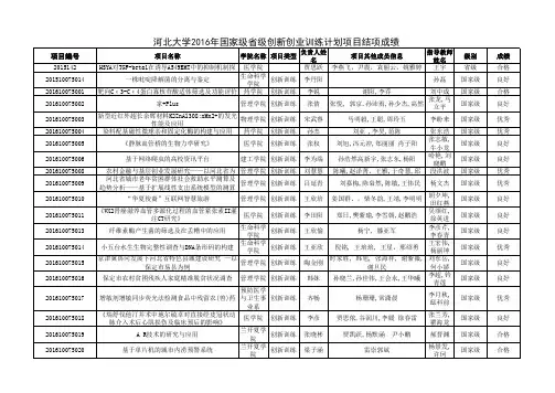 国家级级项目