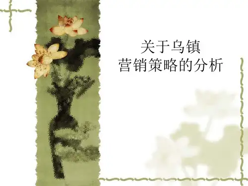 乌镇营销策略.