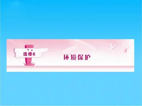 《金版新学案》高三一轮地理 第一章 环境与环境问题课件 湘教版选修6