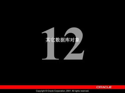 Les12其它数据库对象