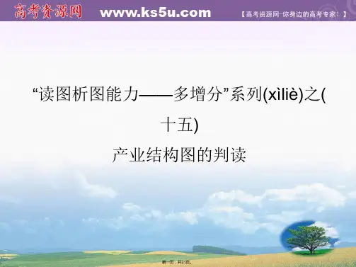 高考地理鲁教版一轮复习读图析图能力课件产业结构图的判读