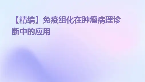 【精编】免疫组化在肿瘤病理诊断中的应用