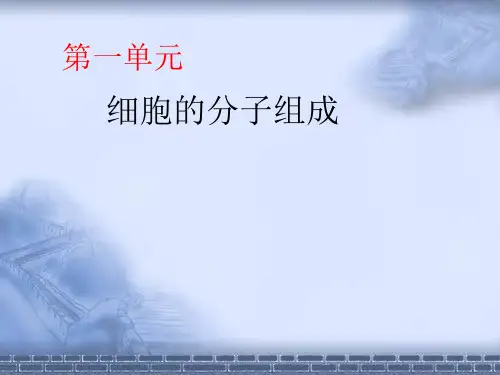 细胞的分子组成ppt1 人教课标版精选教学PPT课件