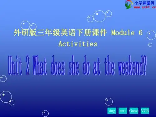 三年级英语下册《Module 6 Unit 2》PPT课件之一(外研版)