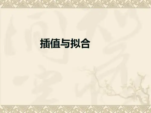 三次样条插值知识讲解