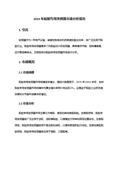2024年船舶专用变频器市场分析报告