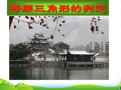 人教版八年级数学上册《等腰三角形的判定》课件(共20张PPT)