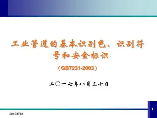 《工业管道的基本识别色、识别符号和安全标识》(GB-7231)