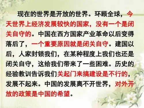 对外开放格局的初步形成