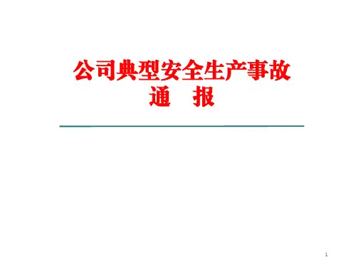 公司工伤事故典型案例ppt课件