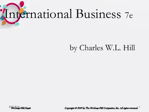 国际商务International Business (Charles W.L. Hill 第七版)