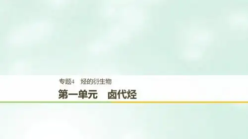 高中化学专题4烃的衍生物第一单元卤代烃课件苏教版选