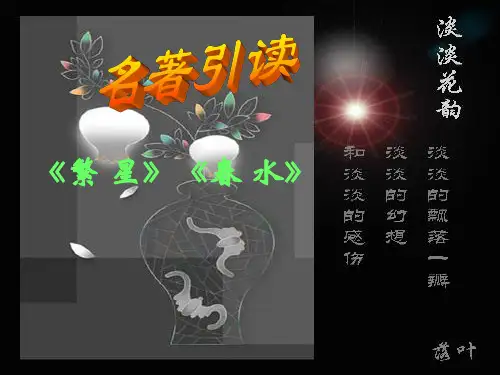 《繁星春水导读》PPT课件