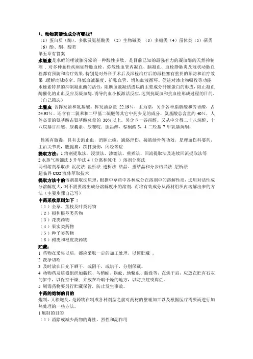 药用动物