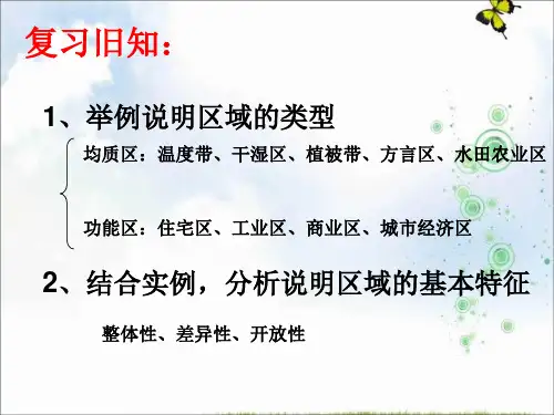 高级中学高中地理必修三：1.2 自然环境和人类活动的区域差异 课件