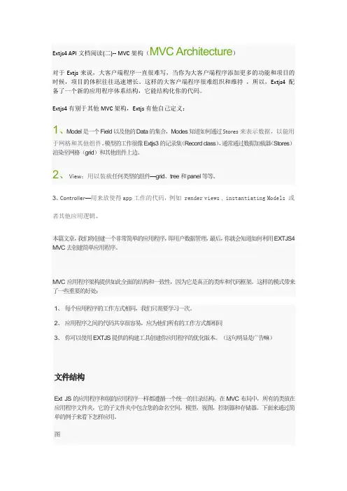 Extjs4 MVC模式浅析