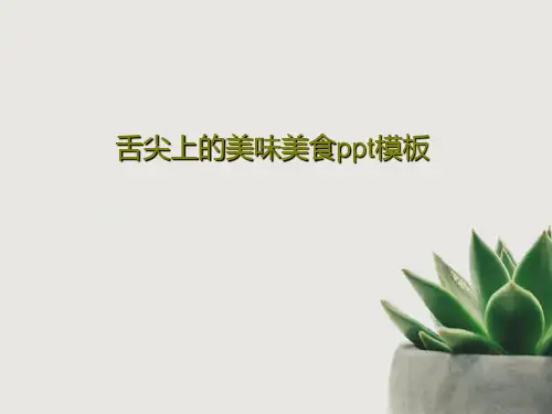 舌尖上的美味美食ppt模板共25页文档